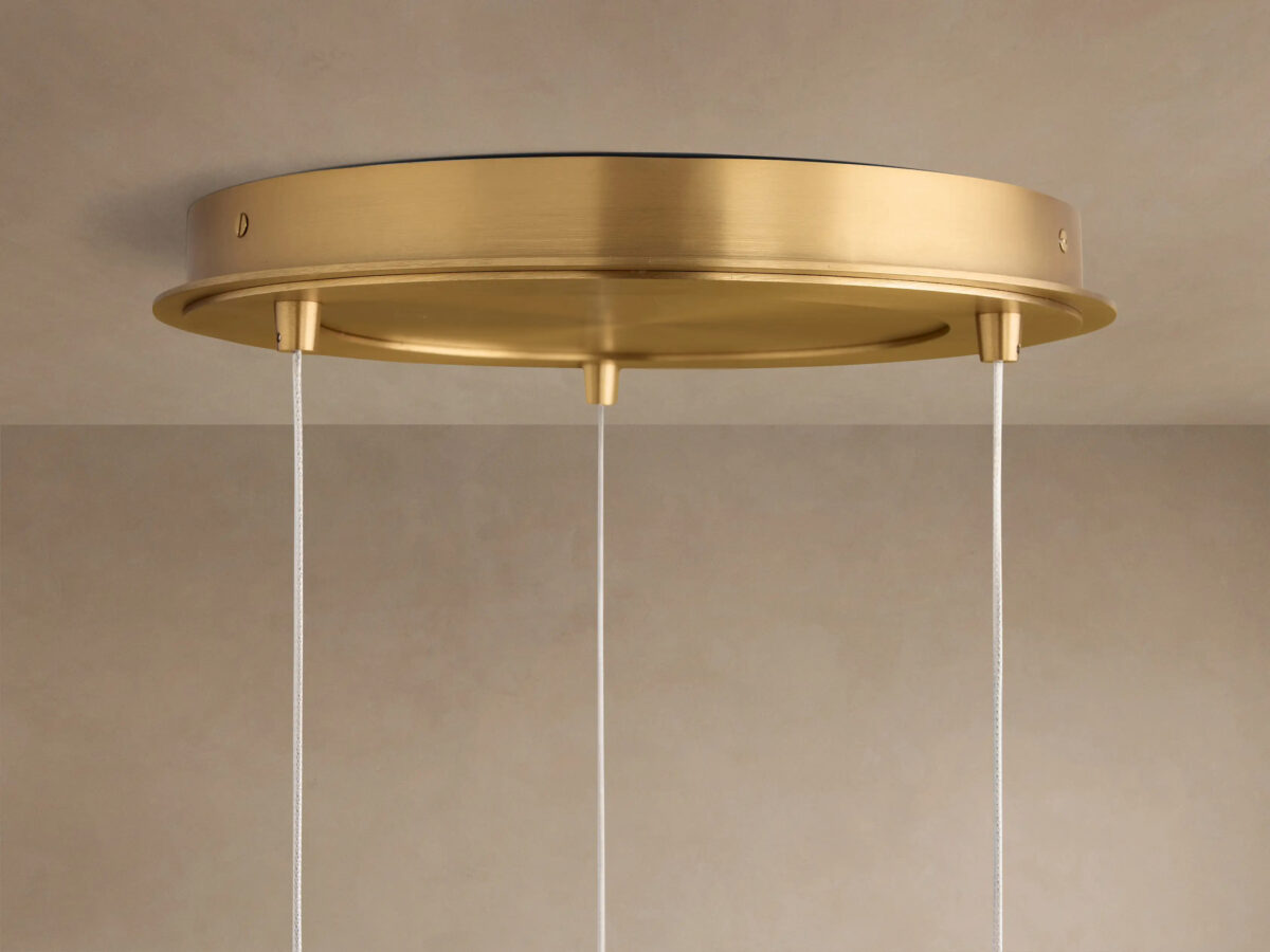 GV Casen Modern Glass Light Round Chandelier - Image 5