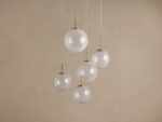 GV Casen Modern Glass Light Round Chandelier - Image 8