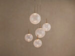 GV Casen Modern Glass Light Round Chandelier - Image 6