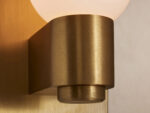 GV Casen Matte Opal Brass Glass Sconce - Image 3