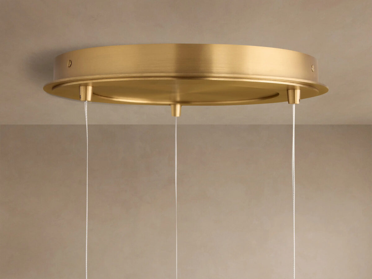 GV Casen Modern Glass Light Round Chandelier - Image 25
