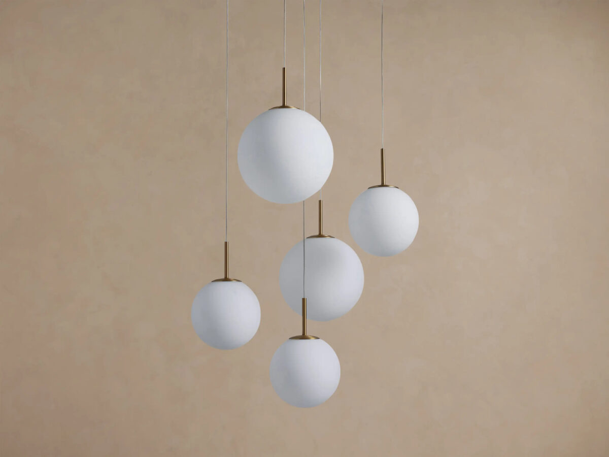 GV Casen Modern Glass Light Round Chandelier - Image 28
