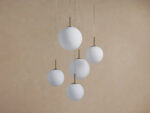 GV Casen Modern Glass Light Round Chandelier - Image 28