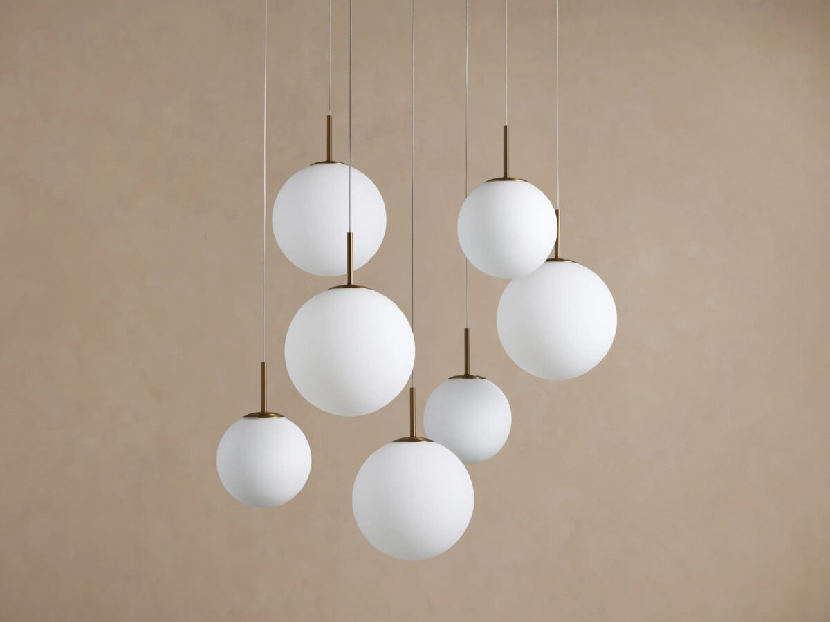 GV Casen Modern Glass Light Round Chandelier - Image 33