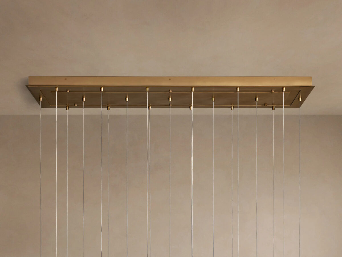 GV Glass Linear Light Casen 65 Inch Crackle Chandelier - Image 12