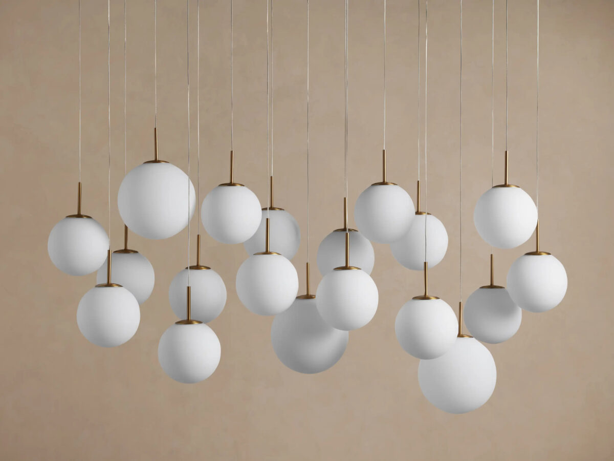 GV Glass Linear Light Casen 65 Inch Crackle Chandelier - Image 10