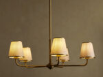 GV Adria Pleated Iron Light Round Chandelier - Image 5