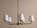 GV Adria Pleated Iron Light Round Chandelier - Image 3