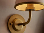 GV Iron Wall Sconce with Flax Fabric Shade - Image 3
