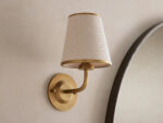GV Iron Wall Sconce with Flax Fabric Shade - Image 2