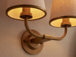 GV Iron Wall Sconce Adria Double Pleated White - Image 6