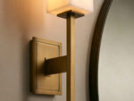 GV Cinda Modern Stone Sconce in Alabaster and Brass - Image 3