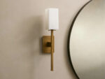 GV Cinda Modern Stone Sconce in Alabaster and Brass - Image 2