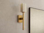 GV Cinda Modern Stone Sconce in Alabaster and Brass - Image 5