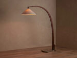 GV Monviso Wood Arc Floor Lamp