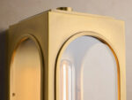 GV Palladian Brass Outdoor Sconce with Arched Glass - Image 6