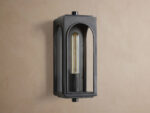 GV Palladian Brass Outdoor Sconce with Arched Glass - Image 11