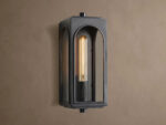 GV Palladian Brass Outdoor Sconce with Arched Glass - Image 10