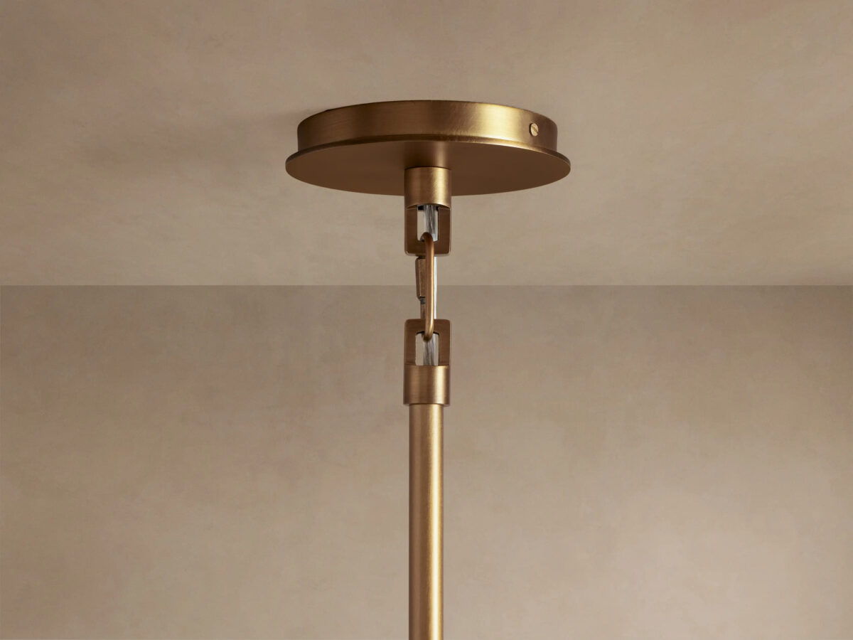 GV Fabric Cone Pendant Light in Flax - Image 4