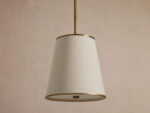 GV Fabric Cone Pendant Light in Flax - Image 2