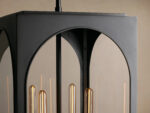 GV Palladian Brass Pendant Light 28 Inch Outdoor Lantern - Image 3