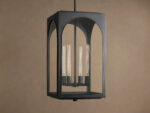 GV Palladian Brass Pendant Light 28 Inch Outdoor Lantern