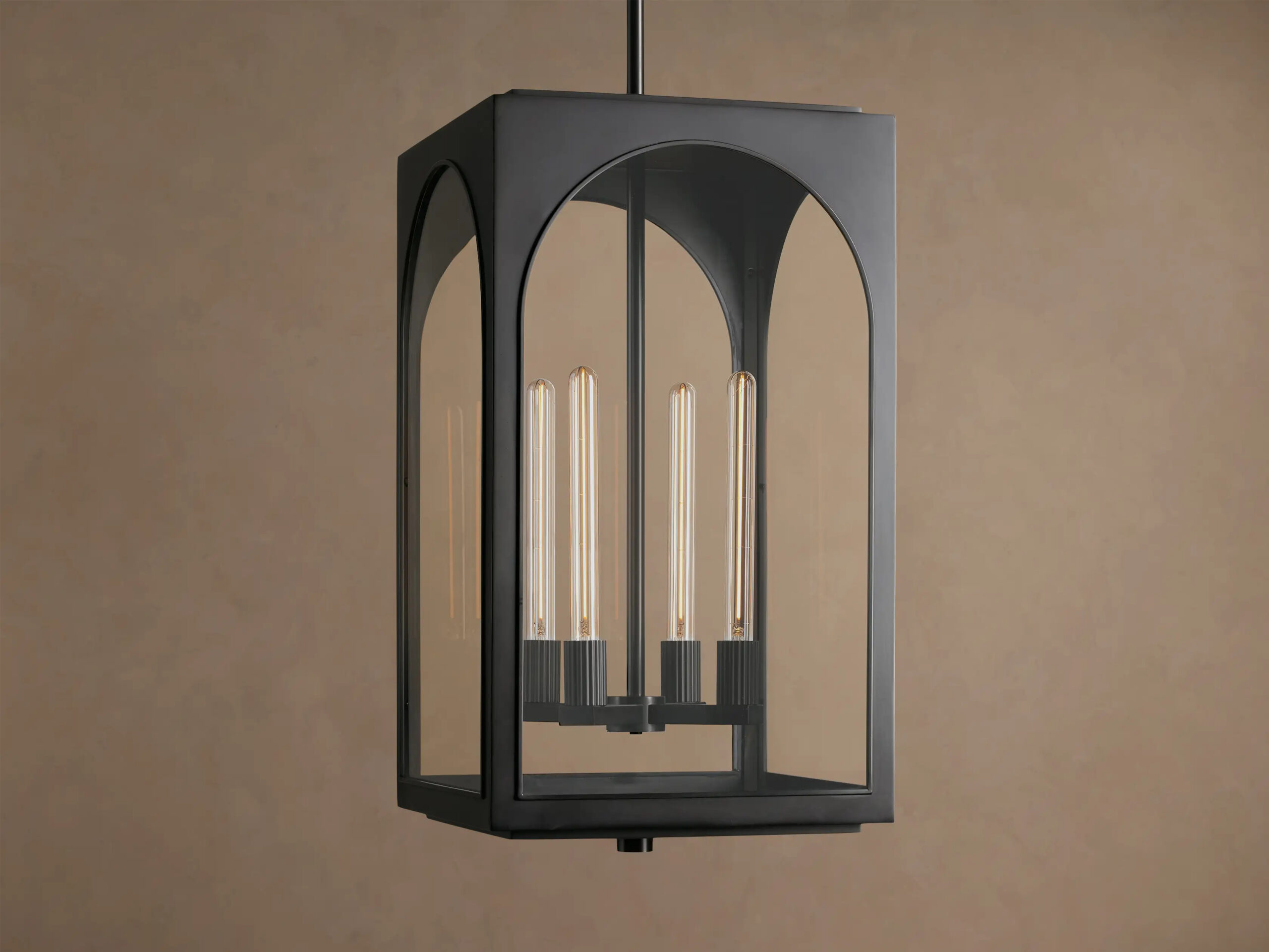 6610204H85_CTW260119 GV Palladian Brass Pendant Light 28 Inch Outdoor Lantern - Image 1