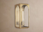 GV Palladian Brass Outdoor Sconce with Arched Glass - Image 8
