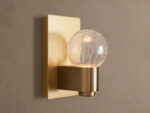 GV Casen Matte Opal Brass Glass Sconce - Image 4