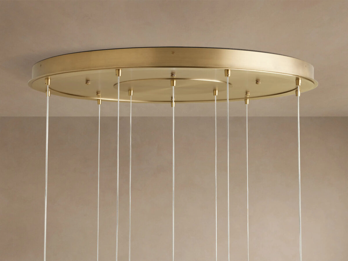 GV Casen Modern Glass Light Round Chandelier - Image 20