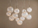 GV Casen Modern Glass Light Round Chandelier - Image 16