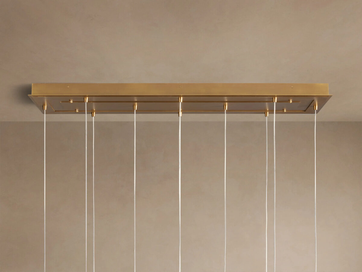 GV Glass Linear Light Casen 65 Inch Crackle Chandelier - Image 8