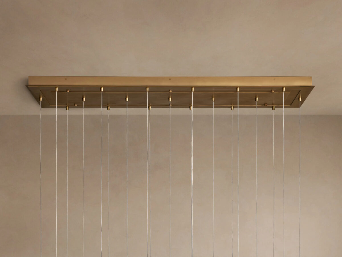 GV Glass Linear Light Casen 65 Inch Crackle Chandelier - Image 4