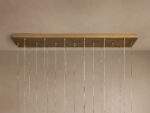 GV Glass Linear Light Casen 65 Inch Crackle Chandelier - Image 4