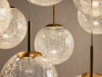 GV Glass Linear Light Casen 65 Inch Crackle Chandelier - Image 3
