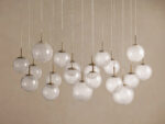 GV Glass Linear Light Casen 65 Inch Crackle Chandelier - Image 2