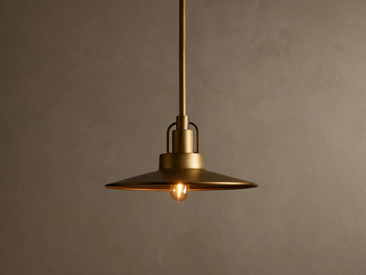 GV Brass Pendant Light Argent Adjustable Dome - Image 10