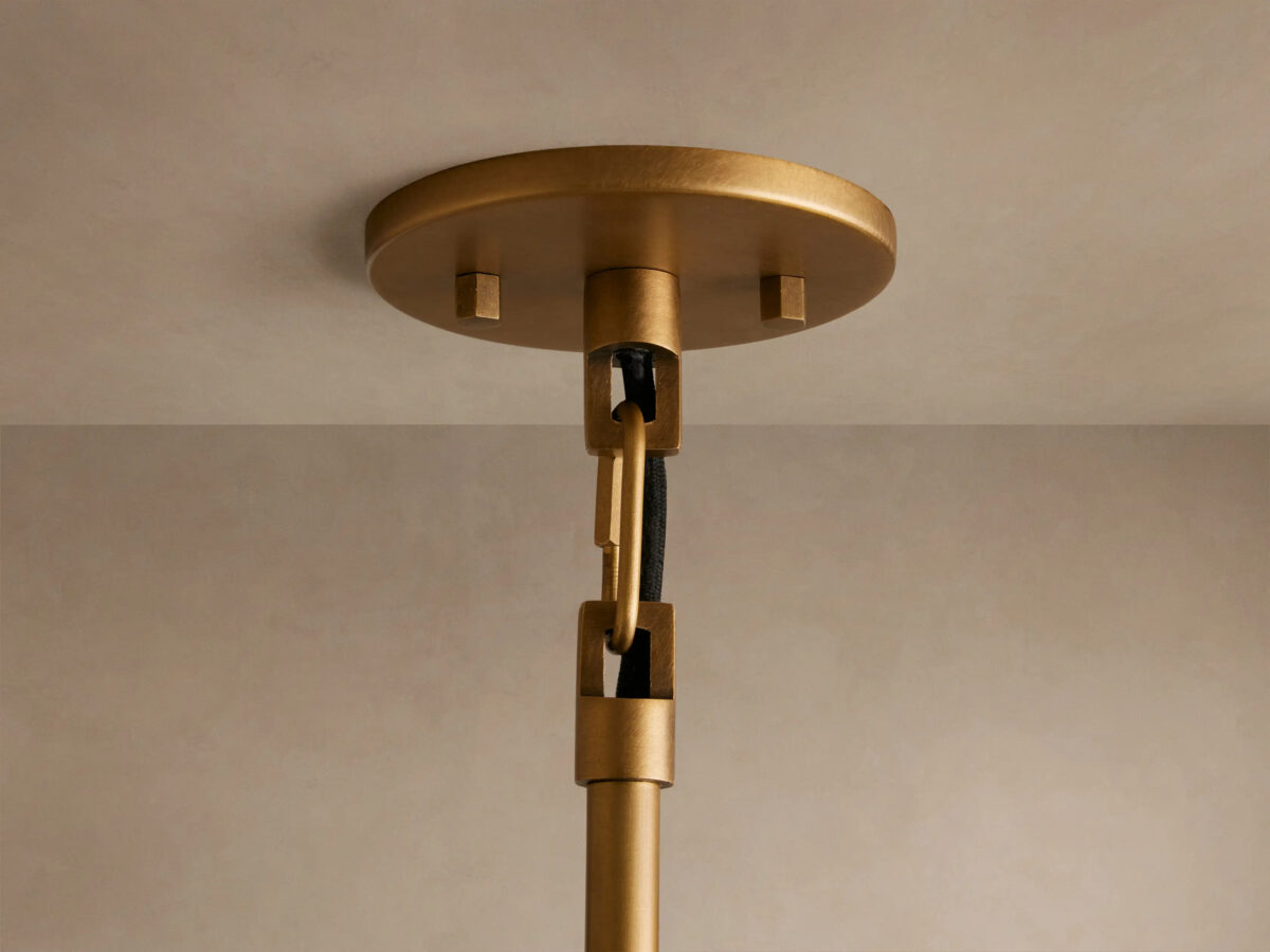 GV Brass Pendant Light Argent Adjustable Dome - Image 11