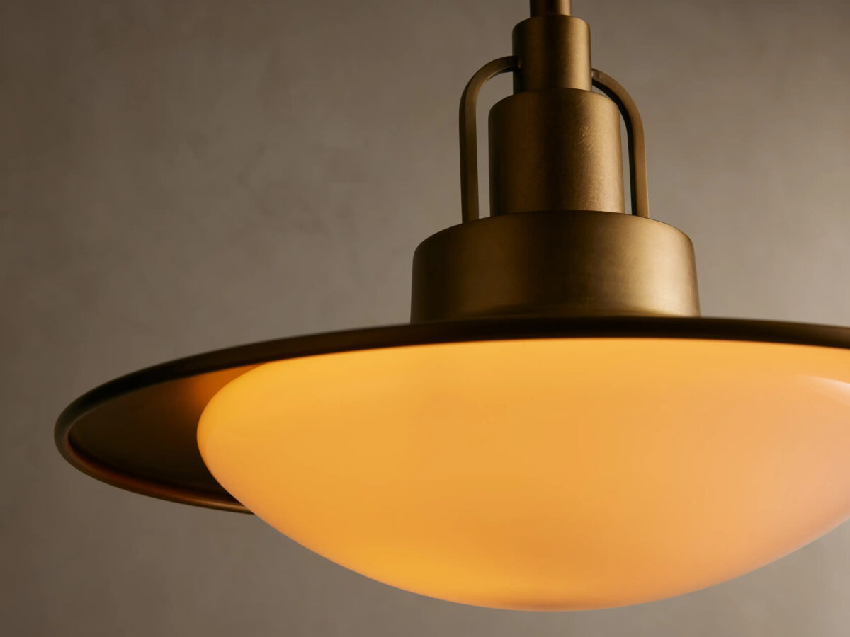 GV Brass Pendant Light Argent Adjustable Dome - Image 9