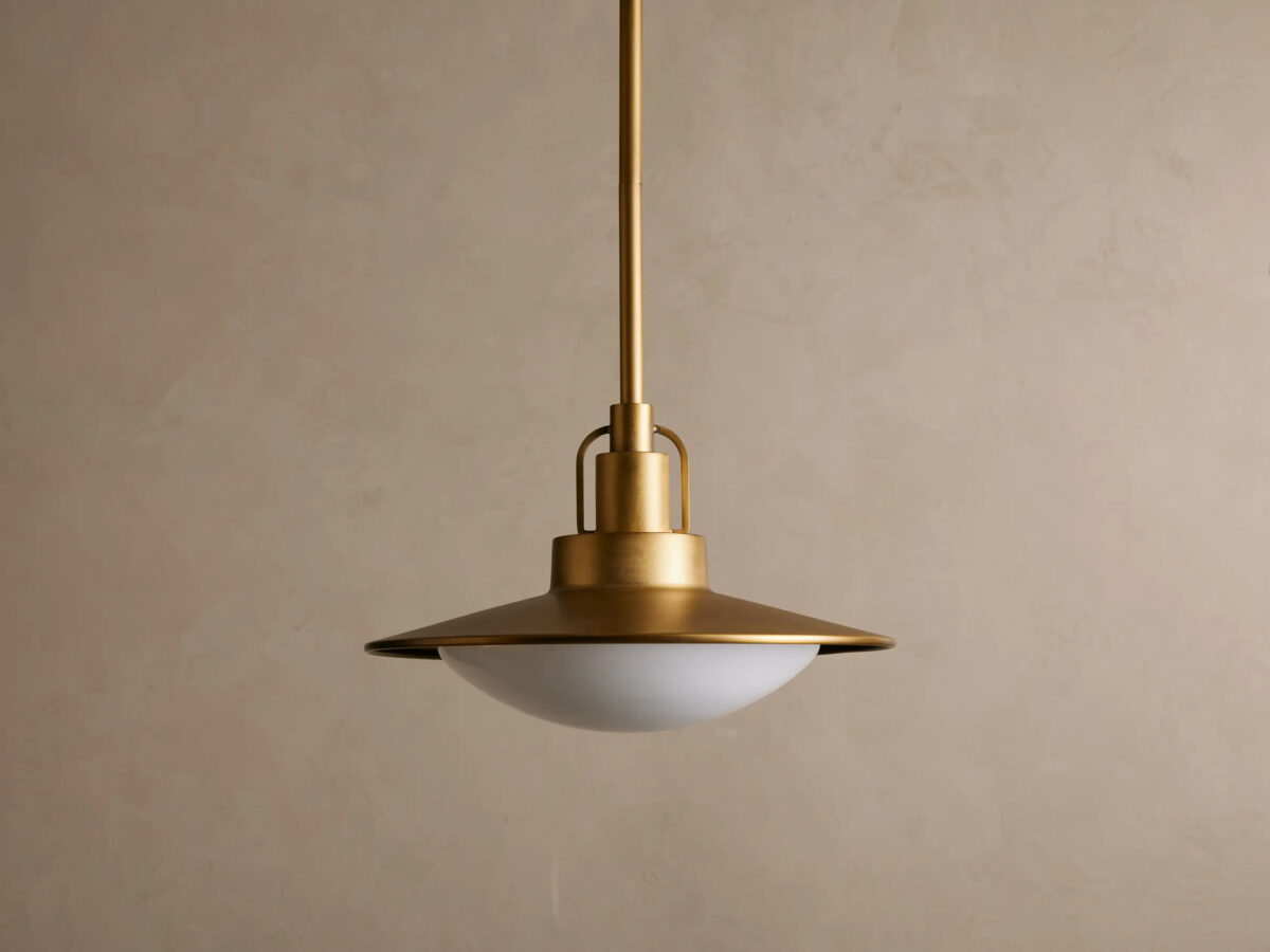 GV Brass Pendant Light Argent Adjustable Dome - Image 8