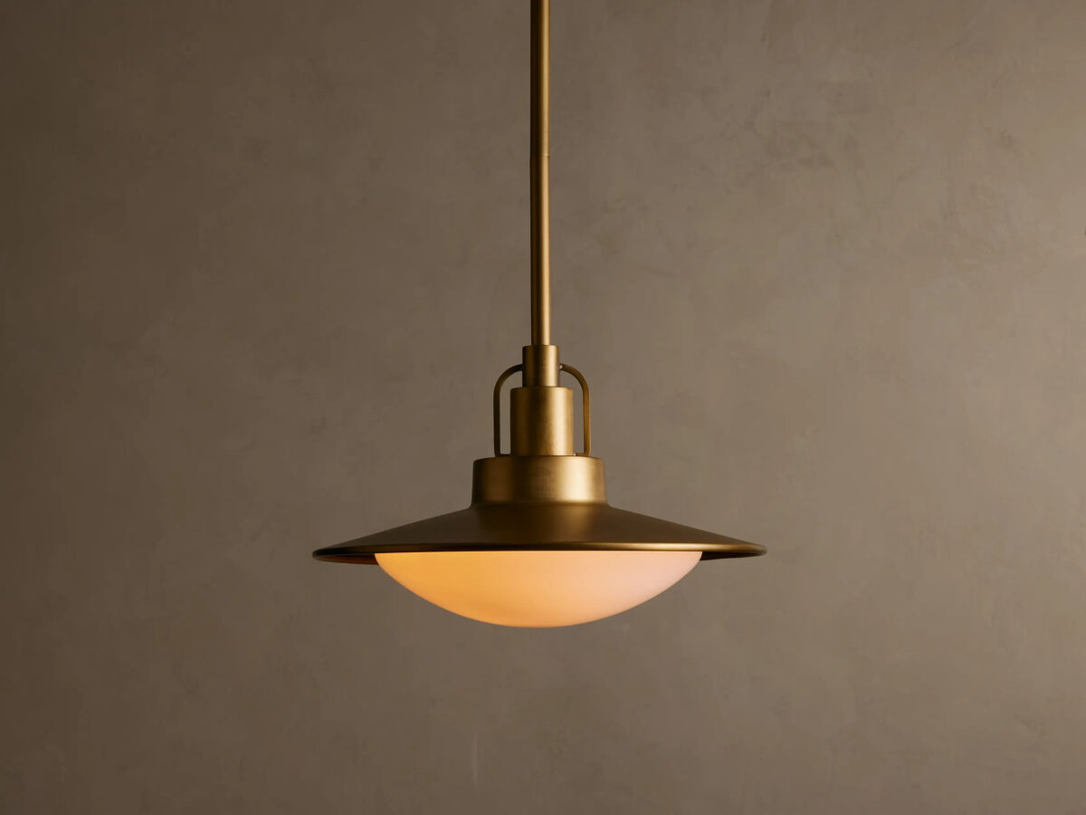 GV Brass Pendant Light Argent Adjustable Dome - Image 7