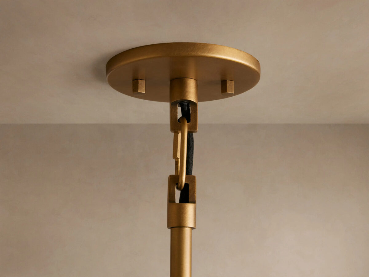 GV Brass Pendant Light Argent Adjustable Dome - Image 6