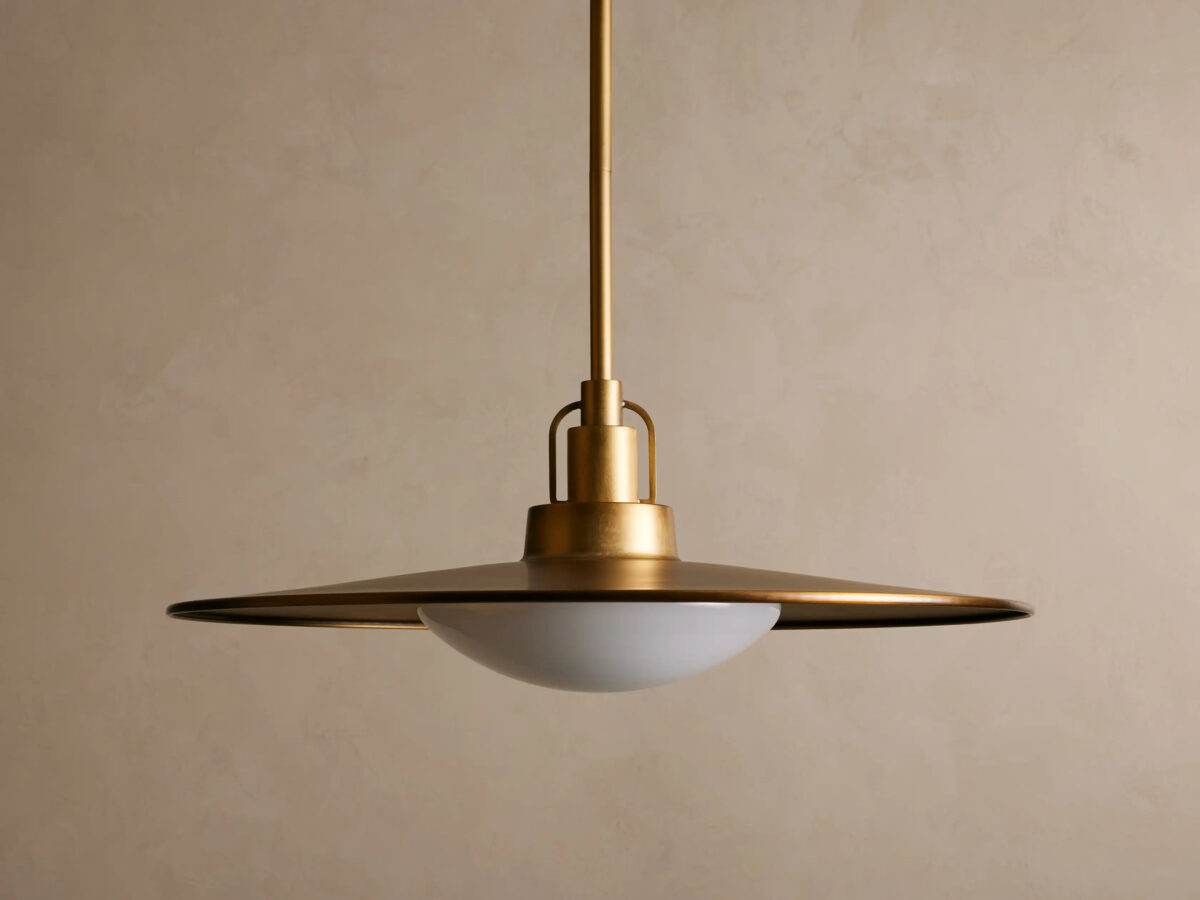 GV Brass Pendant Light Argent Adjustable Dome - Image 2