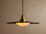 GV Brass Pendant Light Argent Adjustable Dome