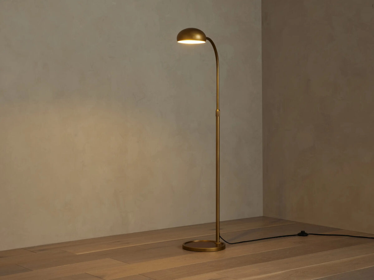 GV Bergamo Brass Task Lamp - Image 3