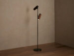 GV Decan Bronze Floor Lamp with Walnut Accents - Image 4