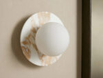 GV Corinna Modern Marble Sconce in Calacatta Gold - Image 2