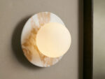 GV Corinna Modern Marble Sconce in Calacatta Gold