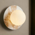 GV Corinna Modern Marble Sconce in Calacatta Gold