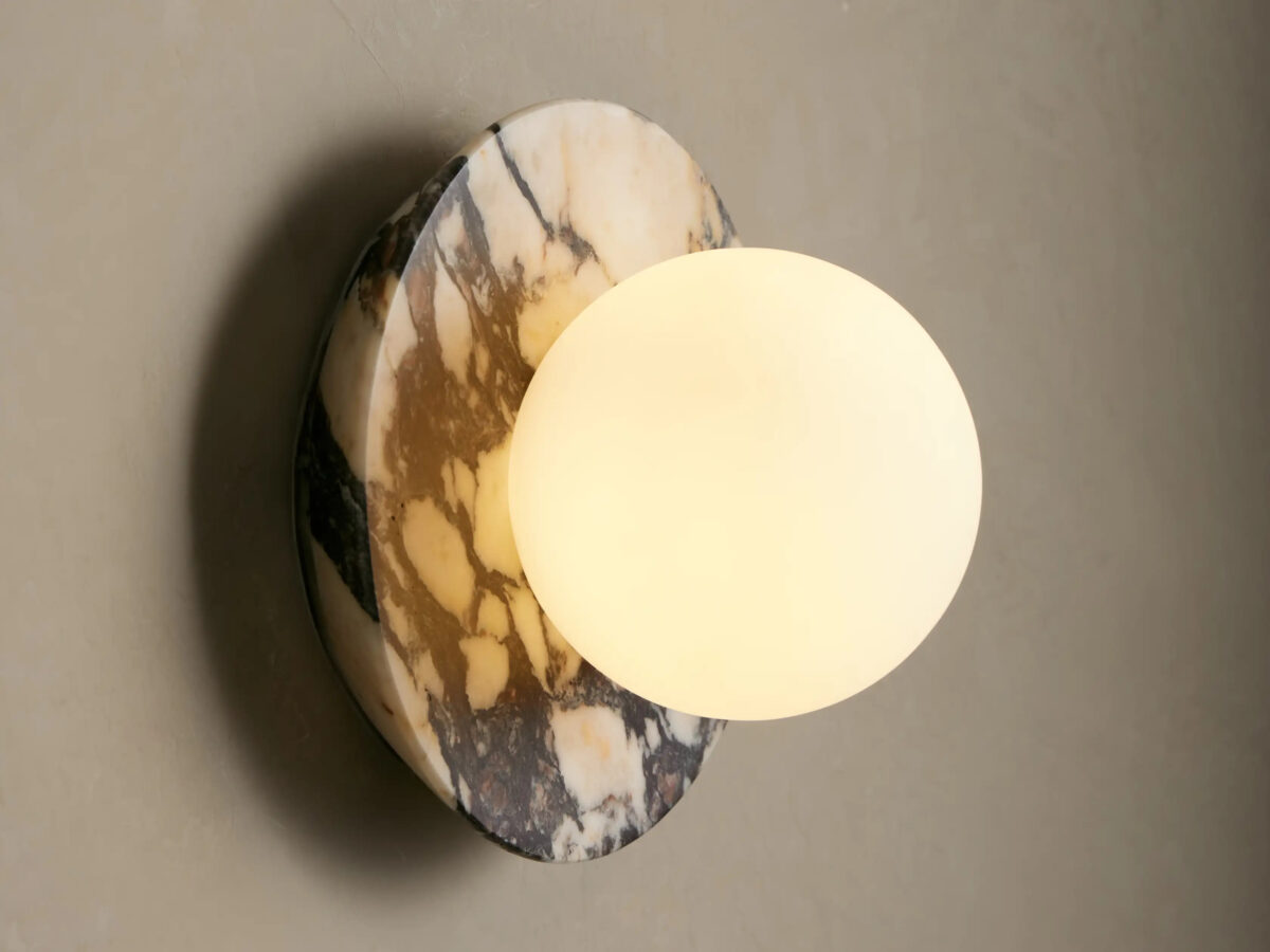 GV Corinna Modern Marble Sconce in Calacatta Gold - Image 6